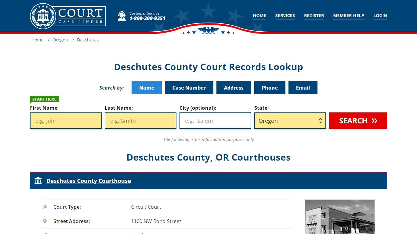 Deschutes County Court Records | OR Case Lookup